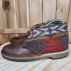 Clarks Originals X Woolrich‎ Desert Boots Womens 6 Brown Leather Chukka Crepe